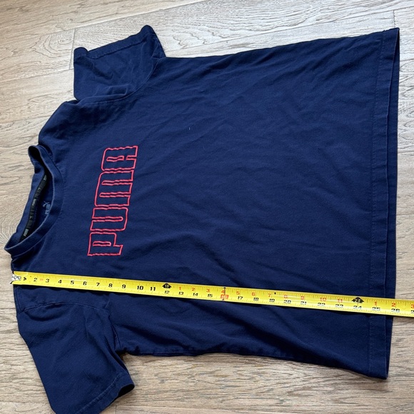 PUMA Navy Tee with Red Logo Size XL - Picture 9 of 10